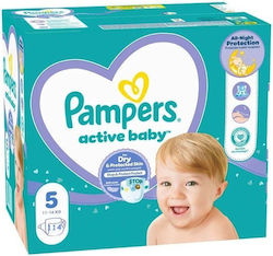 Pampers Πάνες με Αυτοκόλλητο Active Baby No. 5 ...