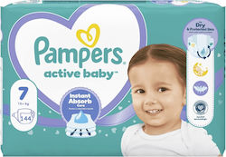 Pampers Active Baby Tape Diapers No. 7 for 15+ kg 132 Pieces