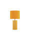 Liberta Ceramic LED Table Lamp with Yellow Shade and Base