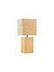 Liberta Ceramic LED Table Lamp with Brown Shade and Base