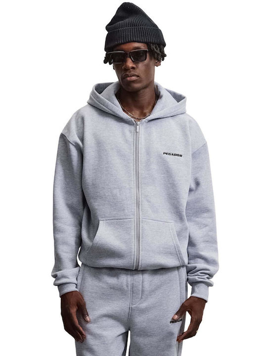 Graue Kapuzenjacke