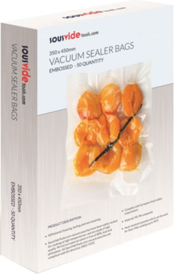 SousVideTools Vakuumierbeutel für Vakuumgeräte 450 x 350 mm 50 Stück