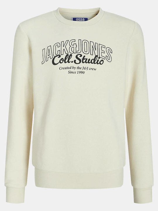 Jack & Jones Kinder-Sweatshirt Antique White, Off White Jjmakoto