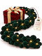 Bakaji Illuminated Fabric Christmas Garland Green 180cm