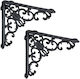 Relaxdays Colț de Raft din Metal, de Culoare Neagră, 215x40 mm, 2 Buc. 10032096_46