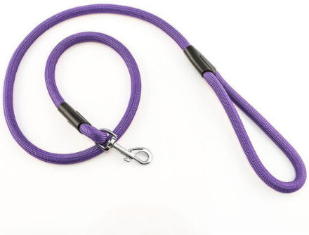 Ropet Lesă pentru Câine din Curea, Violetă, 1,2 m x 10 cm