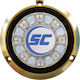 Shadow Caster Scr-24 Round Underwater LED Light White-Blue