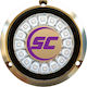 Shadow Caster Scr-16 Round Purple Underwater LED Light