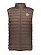 Tom Sleeveless Puffer Jacket Waterproof Brown