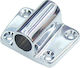 Oarlock Socket Nickel-Plated Brass Side-Mount 12mm 50x35mm Osculati