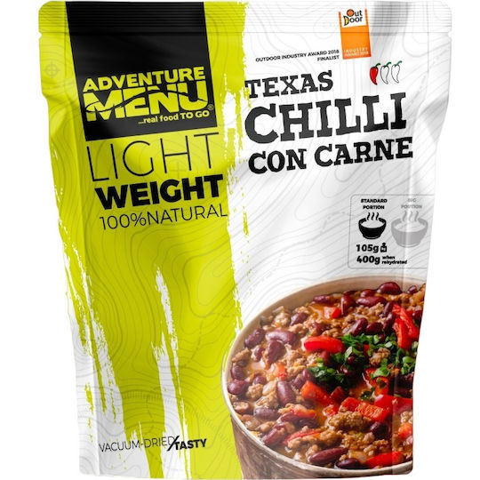 Adventure Menu Fasole cu Vită și Chili Liofilizate Porție Mare 157 G