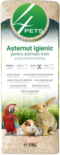 Rumeguș Natural de Pin cu Aromă de Lămâie 16 L pentru Animale Mici