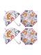 Arditex Kids Curved Handle Umbrella Multicoloured
