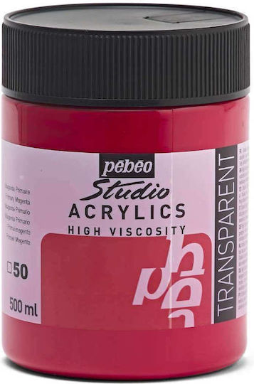Studio Acrylic Paint 500ml Pébéo 50 Primary Magenta