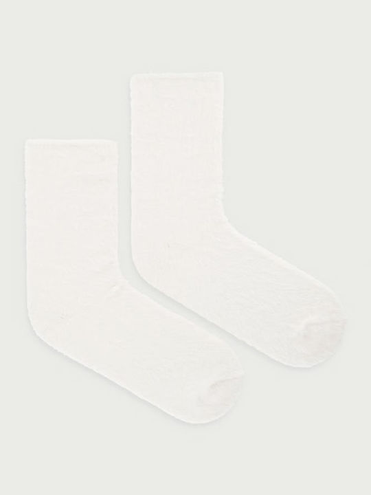 Calvin Klein Дамски Чорапи Бели 2Pack