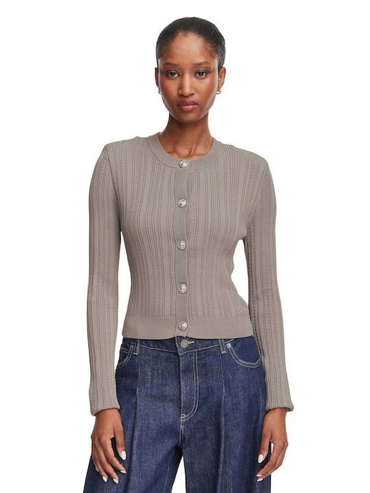 Guess Short Women's Cardigan Silk Taupe