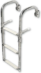 Klappbare, Gebogene Quadratische Leiter aus Inox 316, 3 Stufen