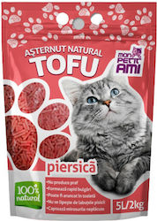 Mon Petit Ami Pelete Tofu cu Miros de Piersică 5 l Mon Petit Ami Pelete Tofu cu Miros de Piersică 5 l