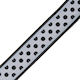 Vostex Fabric Polka Dot Ribbon Black 30mm x 1m