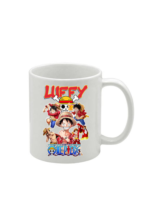 Бяла чаша One Piece