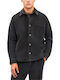 Тясна Кройка Overshirt с Дълъг Ръкав Vintage Black