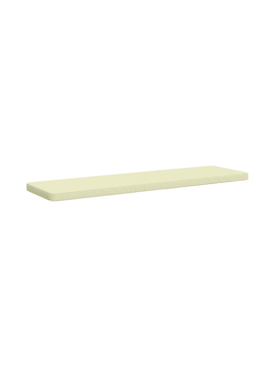 vidaXL Μαξιλάρι για Παγκάκι Κήπου Κρεμ 50x170εκ.