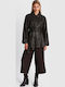 Women's Brown Biker Jacket