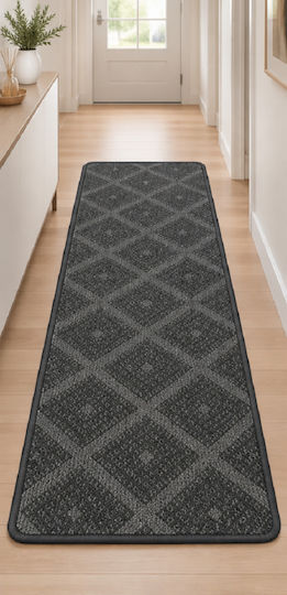 Sidirela Monaco Rectangular Grey Rug 60x135cm