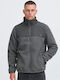 Bhtort Men's Grey Fleece Jacket