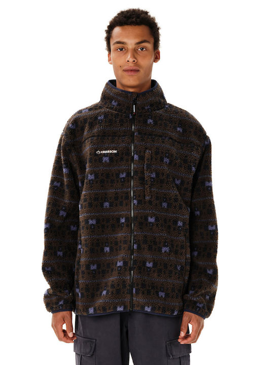 Emerson Men's Fleece Jacket Chocolate Brown