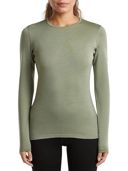Icebreaker Women's Green Long-Sleeved Thermal Top