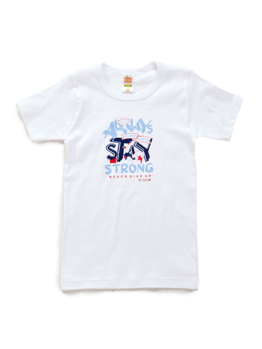 Nina Club Kids’ Short-Sleeved White Undershirt