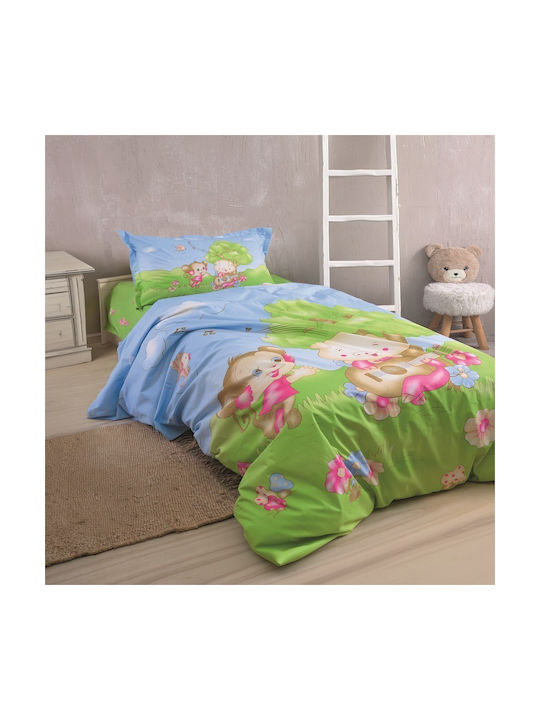 Rythmos Chicaboo Cotton Satin Semi-Double Sheet...