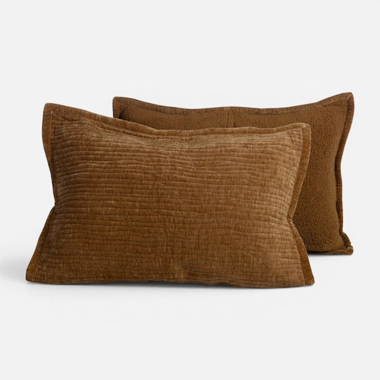 Nef-Nef Homeware Brave Σετ Μαξιλαροθήκες Dark Olive 52x72εκ.