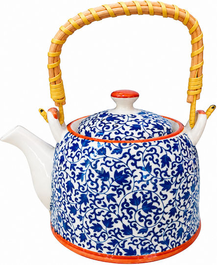 Porcelain Teapot with Filter Blue 750ml