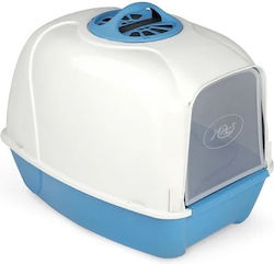 MPS Krono Plus Geschlossene Katzentoilette mit Filter Blau L54 x B38,5 x H16 cm MPS Krono Plus Geschlossene Katzentoilette mit Filter Blau L54 x B38,5 x H16 cm