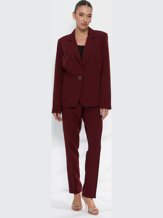 RichgirlBoudoir Sacou Dama Cambrat Burgundy