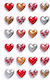 bsb Αυτοκόλλητα Hearts
