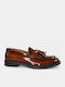 Δερμάτινα Ανδρικά Loafers σε Καφέ Χρώμα