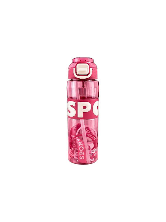 Sticlă de apă din plastic 1000ml roz