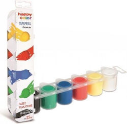 Happy Color Темперни Бои за Рисуване Плакатни Бои 25 ml 6 Броя Happy Color Темперни Бои за Рисуване Плакатни Бои 25 ml 6 Броя