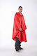 Anorak Jumper Wasserdichter und Winddichter Poncho Rot