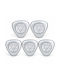 Grundig Decorative LED Furniture Lamp 5 pcs 6.8x2.5x6.8 cm