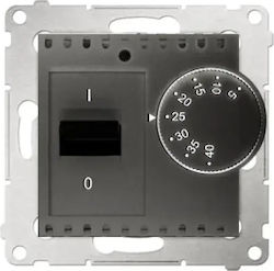 Kontakt-simon Simon 54 Temperature Regulator 5-40°c Ip20 Anthracite Drt10w.01/48