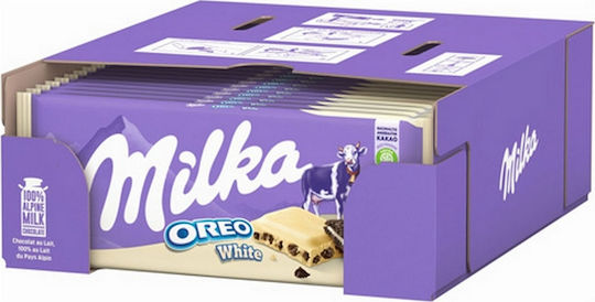 Milka Ciocolată cu Lapte Oreo White 100 g 22 Bucăți