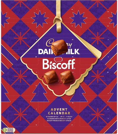 Cadbury Milk Chocolate Bites Advent Calendar Biscoff 236 g