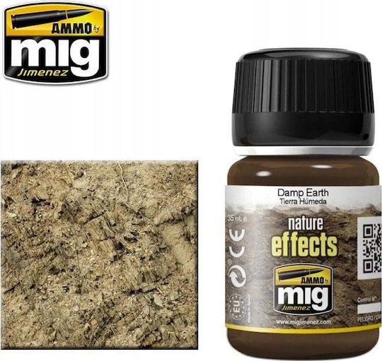 Acrylicos Vallejo Nature Effects Цвят за моделиране Damp Earth 35ml