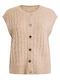 Celestino Damenweste Metallic Dunkelbeige