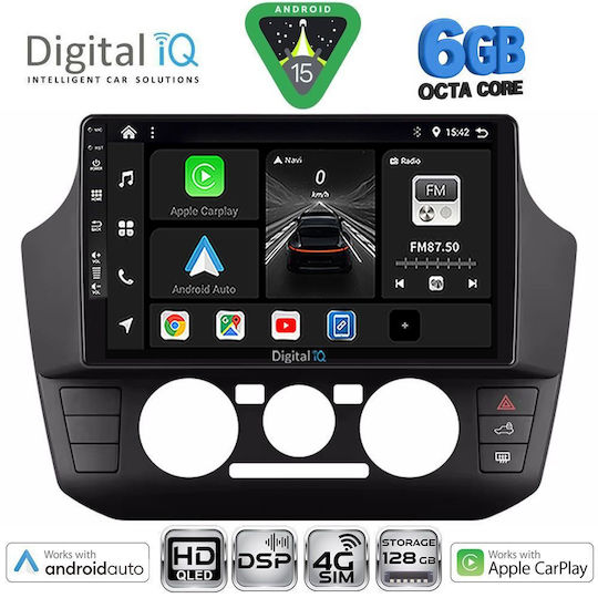 Digital IQ Auto-Audiosystem für Seat Mii Skoda Citigo 2017–2023 (Bluetooth/USB/WiFi/GPS/Apple-CarPlay/Android-Auto) mit 9-Zoll-Touchscreen ODA CITIGO