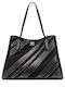 Josie Fabric Women's Tote Bag Black / Silver